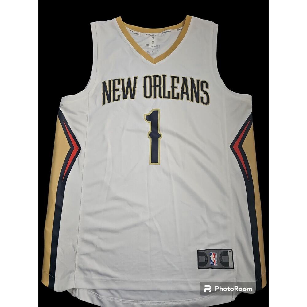 New Orleans Pelicans ZION WILLIAMSON White #1‎ Jersey Adult Medium